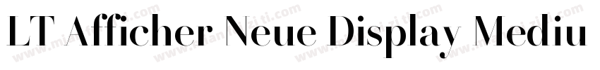 LT Afficher Neue Display Medium字体转换